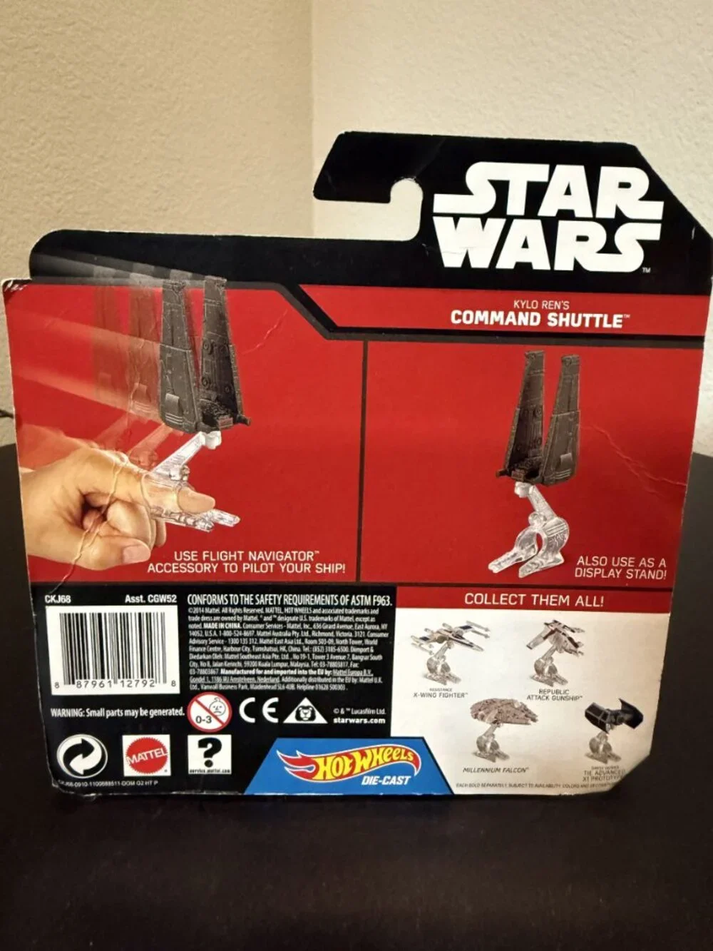 Hot Wheels Star Wars Kylo Ren's Command Shuttle Die-Cast New Sealed